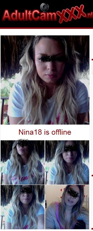 Seksafspraak, geil gesprek of Live Webcam met Nina?                  .