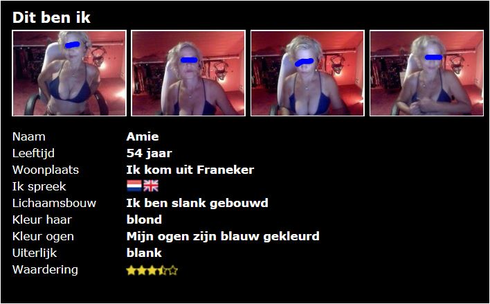 Zin in een (geil) gesprek of Webcamseks met Amie uit Franeker?