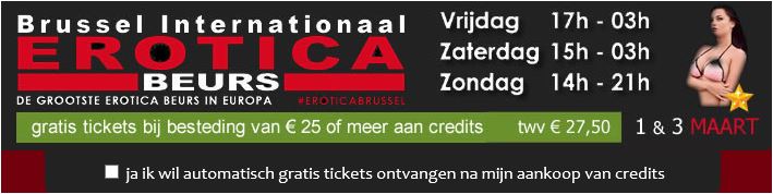 Gratis naar de Brussel Erotica Beurs (1-3 maart) met Ikzoeksekscontact