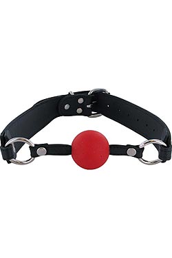 Zin in een dominant SM-spelletje? Snoer de mond van je partner met deze verstelbare, echt lederen bo
