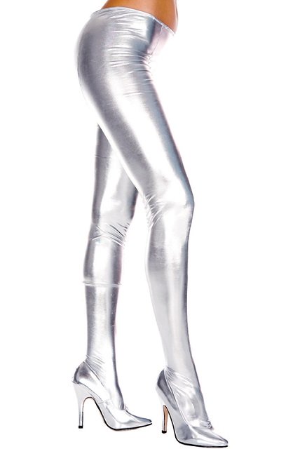 Wetlook Metallic Panty - Zilver