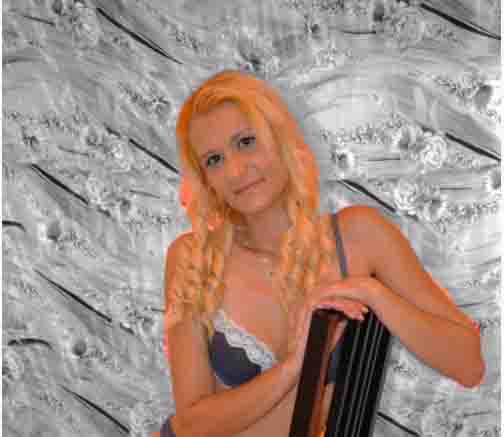 mooie blondine