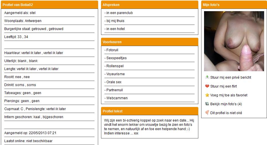 Stel uit Antwerpen zoekt date