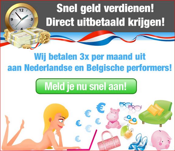 Snel geld verdienen? Islive is de site waar dat kan!                  