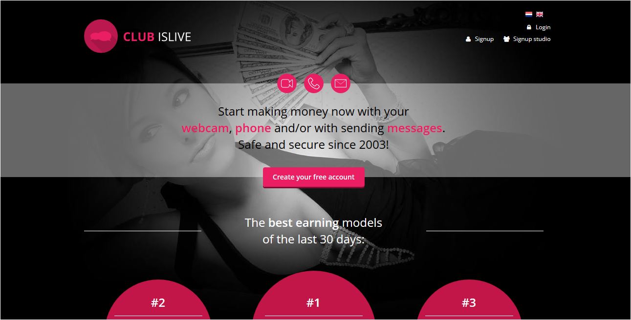 Earn a lot of money with your webcam or phone 