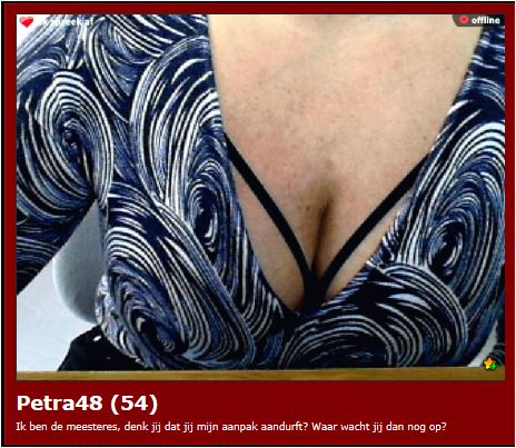 Verwent worden via het web of in het echt?                          .