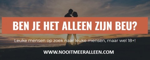 Ben je het alleen zijn beu? 
