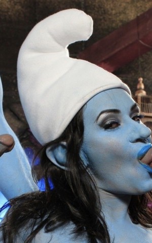 Mag ik jouw verven/verkleden als een smurf?