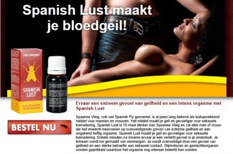 Op zoek naar erectiemiddelen of lustopwekkende drankjes?