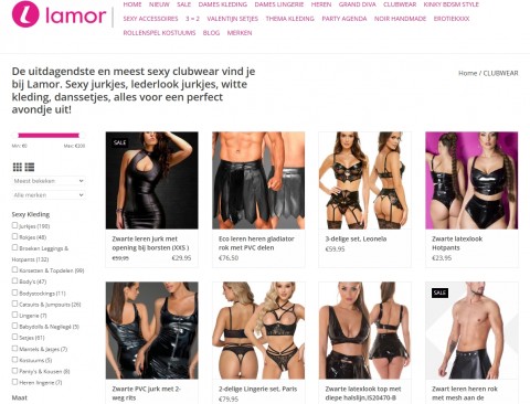 Lamor – sexy kleding & sexy lingerie