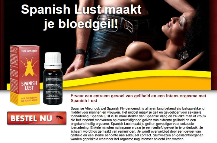 Spaanse Vlieg - libido verhogend voor mannen als vrouwen