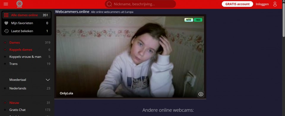 Gratis webcam website