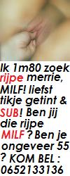 Ik 1M80 / 30+ ZOEK: (getinte) rijpe vrouw,met lang steil/golvend donke