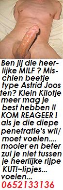 Ben jij rijpe vrouw? type: ASTRID JOOSTEN! Kilotje extra mag! Omg:Amst