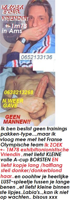 rara vraag aan+-1m78 NIET preutse vrouw,KLEINE BORSTENin oud stuk Amst