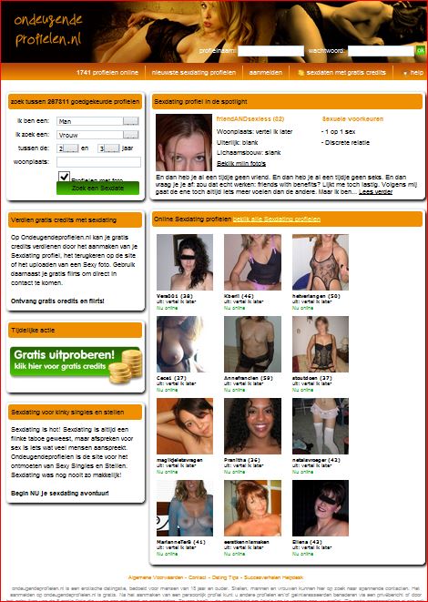 Ondeugendeprofielen - voor spannende contacten!      .