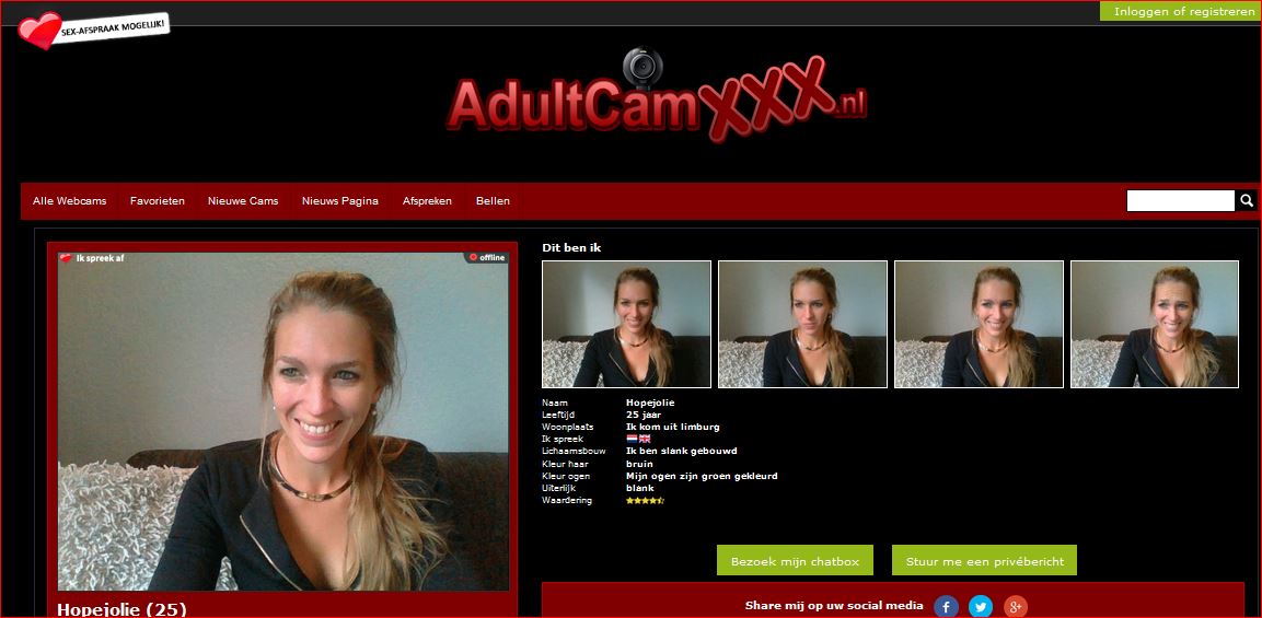Adultcamxxx.nl - Live Chat, Webcam Seks en live sexafspraak!          