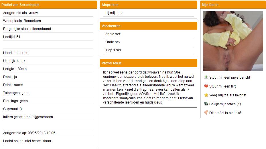 Sexdate gezocht!               .
