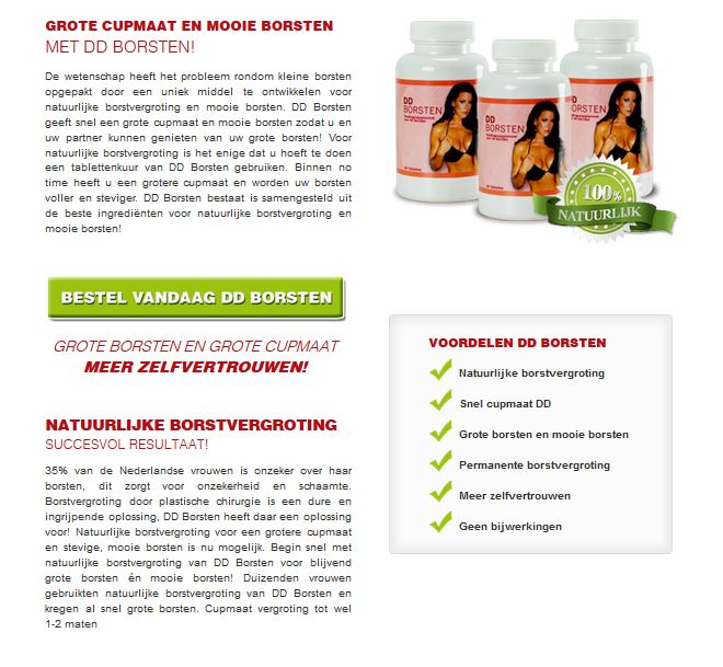 Snel een grotere cupmaat? DD Borsten?
