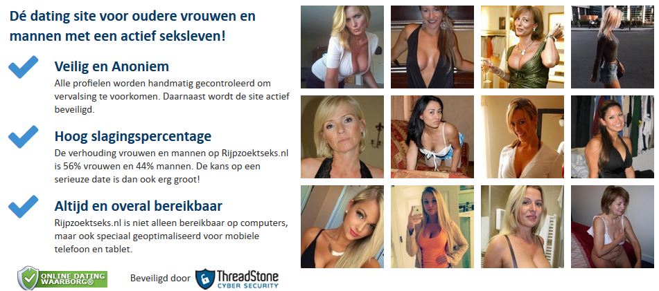 Bent u op zoek naar een oudere vrouw voor een actief sexleven!     .