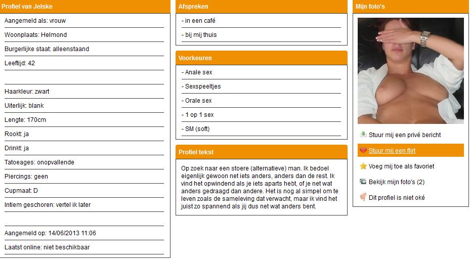Ondeugend daten met Jelske uit Helmond?         .