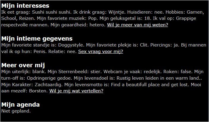 Geil gesprek of seksafspraak met Sterre uit Almere?