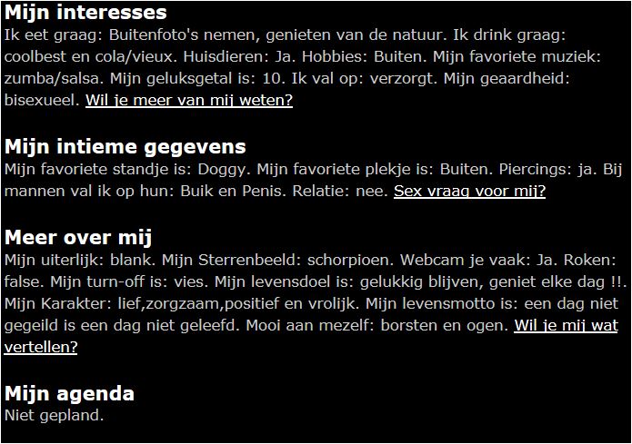 Zin in een (geil) gesprek of Webcamseks met Amie uit Franeker?