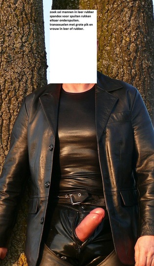 ZOEK XXL COCKS IN LEER RUBBER SPANDEX SHEMALES EN VROUWEN IN LEER