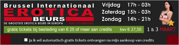 Gratis naar de Brussel Erotica Beurs (1-3 maart) met Ikzoeksekscontact