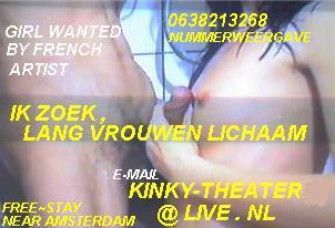 Ik ZOEK met SPOED: LANG & KLEINE..,KLEINE TIETEN...(omg.Ams)
