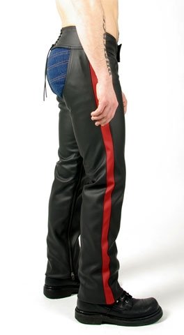 Nasty Pig Chaps with Red stripe