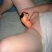 Mollig meisje geeft blowjob