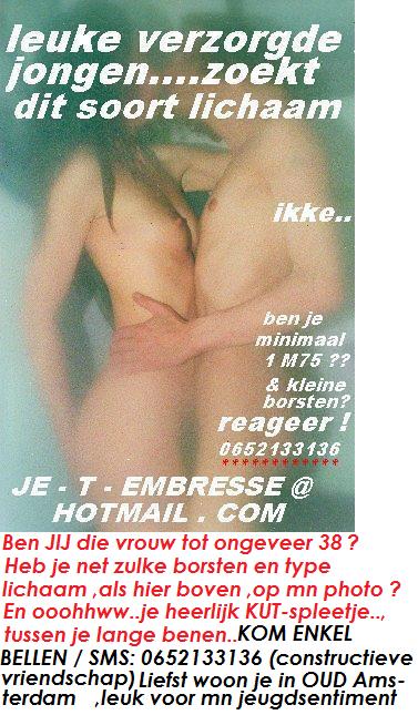 Ben je lange vrouw,met KLEINE BORSTEN? en je spleetje tussen je lange 