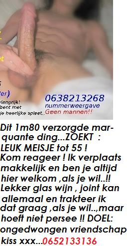 Ben je leuk meisje tot 55 ?? Omgeving Amsterdam . Den-Haag??