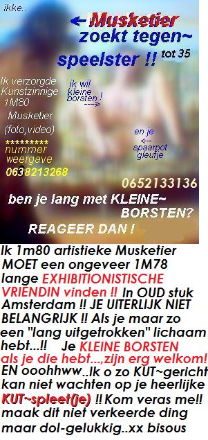 Ben jij +- 1M78 EXHIBITIONISTISCHE VROUW, met LANG steil donker haar /