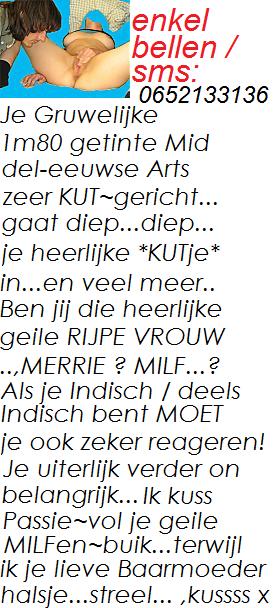 Ben jij RIJPE Vrouw , Merrie..MILF....? +-55? Ik je 1m80 Arts 33+