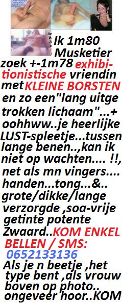 Ben jij +-1m78. lange EXHIBIT,-VROUW,met steil lang donk/blond haar ,i