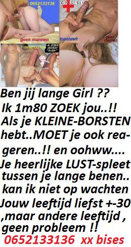 Jij 1m78 lange vrouw?? Kleine borsten? lange benen?? Ooit bloot werk g